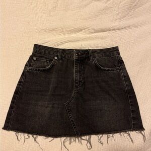 BDG Black Denim Skirt